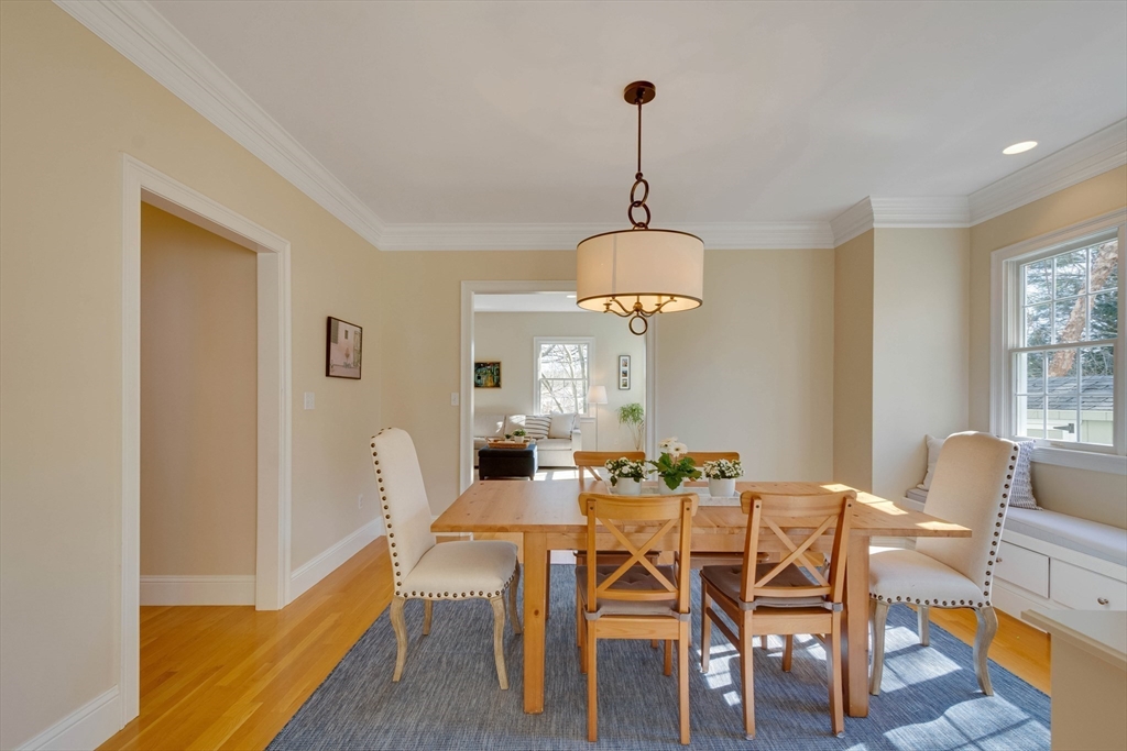 29 Old Bridge Road Concord, MA 01742 - Photo 31 of 40 a view of a dining room with furniture window and wooden floor