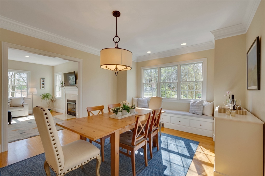 29 Old Bridge Road Concord, MA 01742 - Photo 32 of 40 a view of a dining room with furniture window and wooden floor