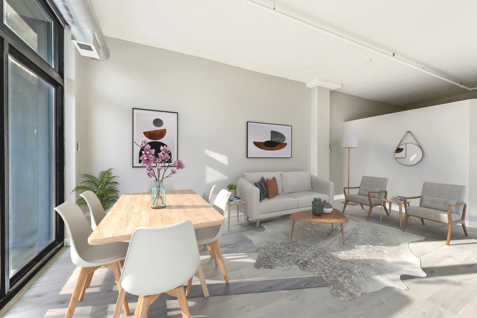 740 West Fulton Street, Unit 905 Chicago, IL 60661 - Photo 8 of 23 a view of a dining room with furniture