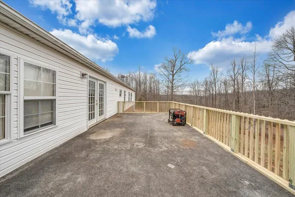 a backyard of a house