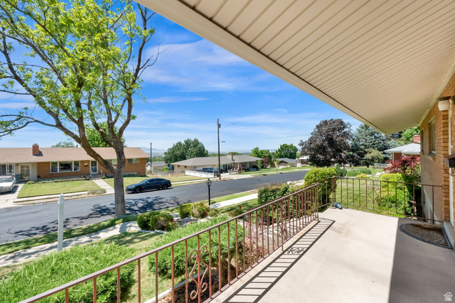 1783 South 500 East Bountiful, UT 84010 - Photo 3 of 30 Covered front porch with railing.