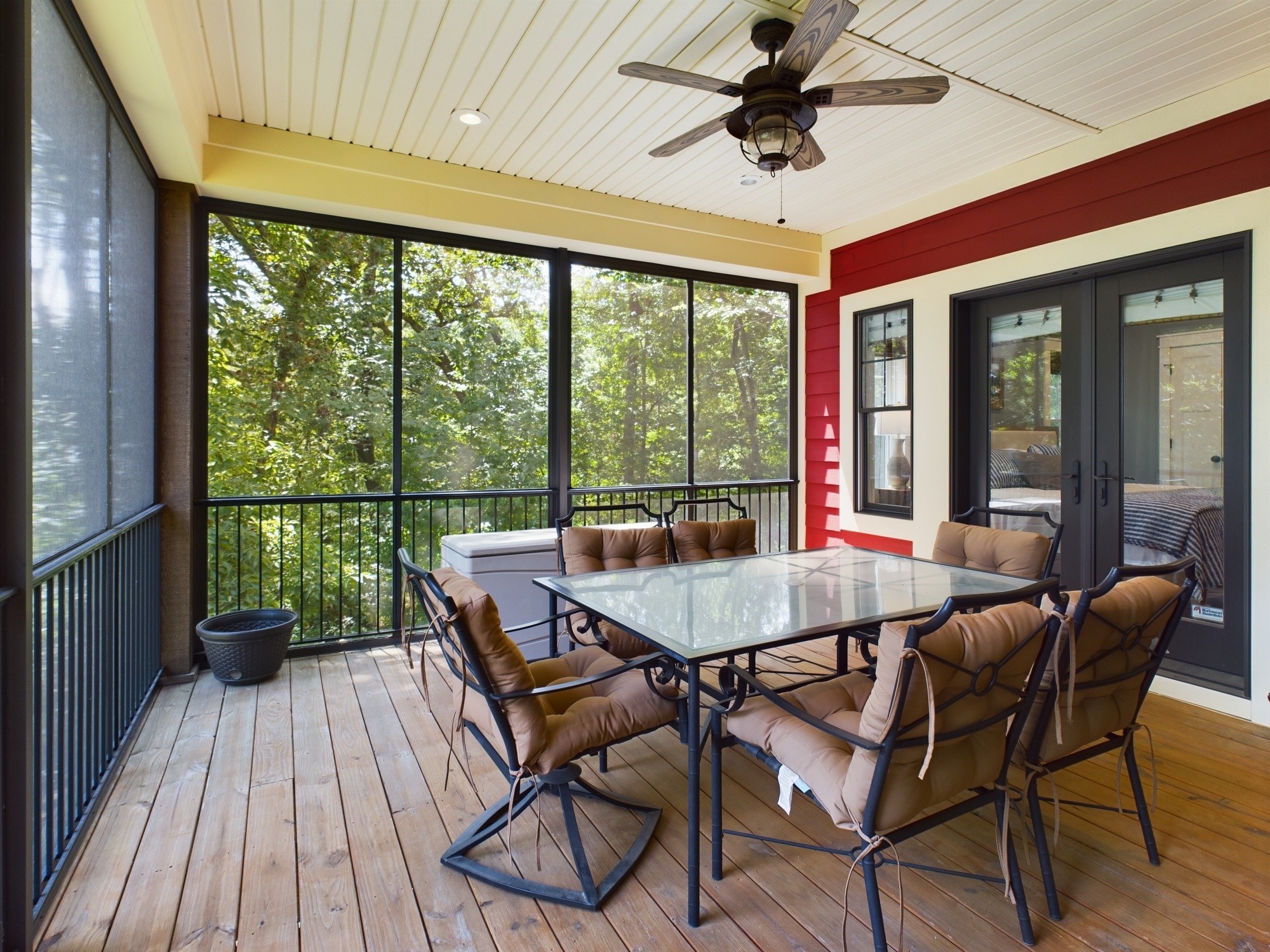 240 Weekend Lane Murray, KY 42071 - Photo 35 of 65 a dining room with furniture a chandelier and wooden floor