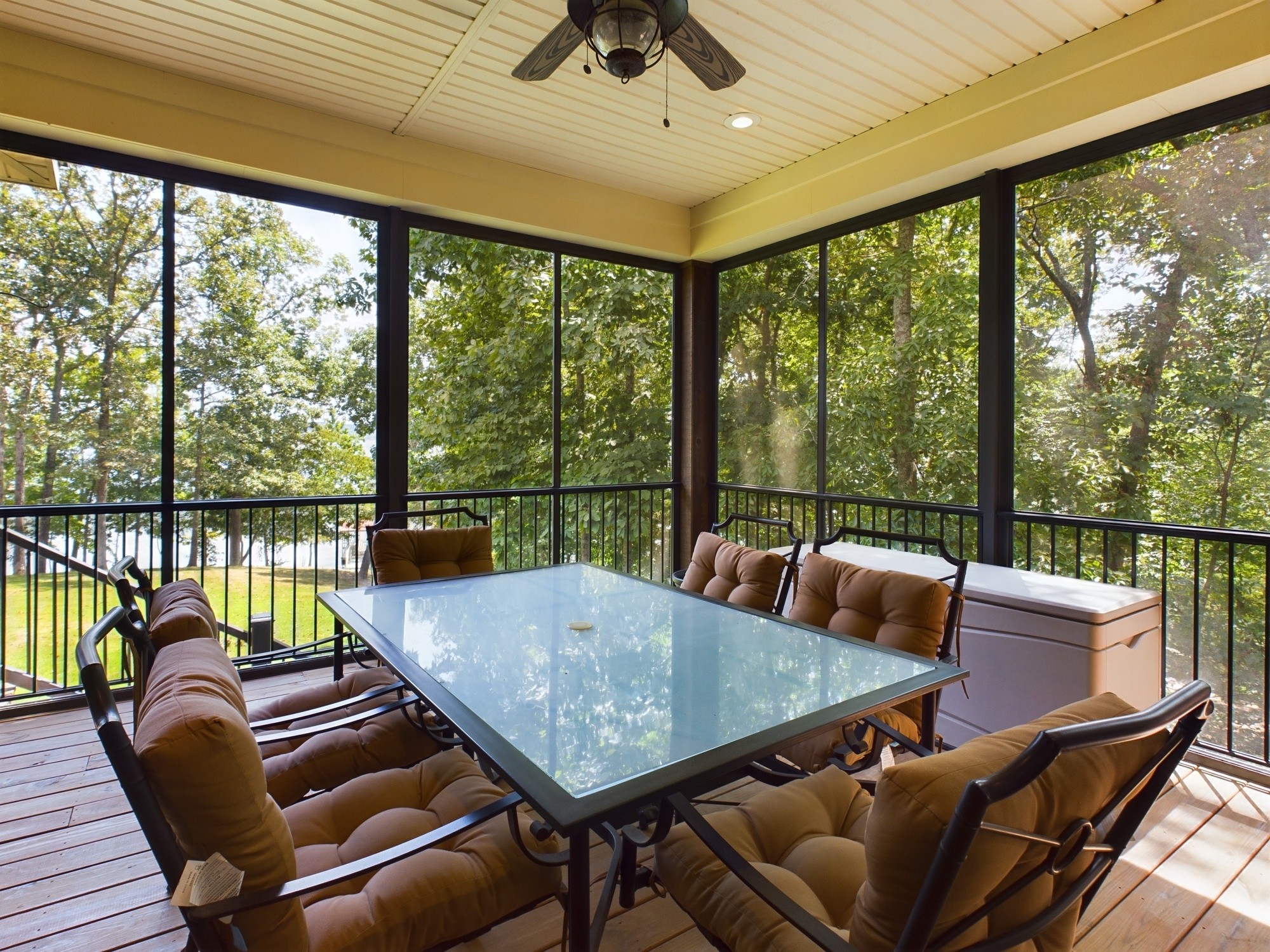 240 Weekend Lane Murray, KY 42071 - Photo 36 of 65 a view of a dining room with furniture window and outside view