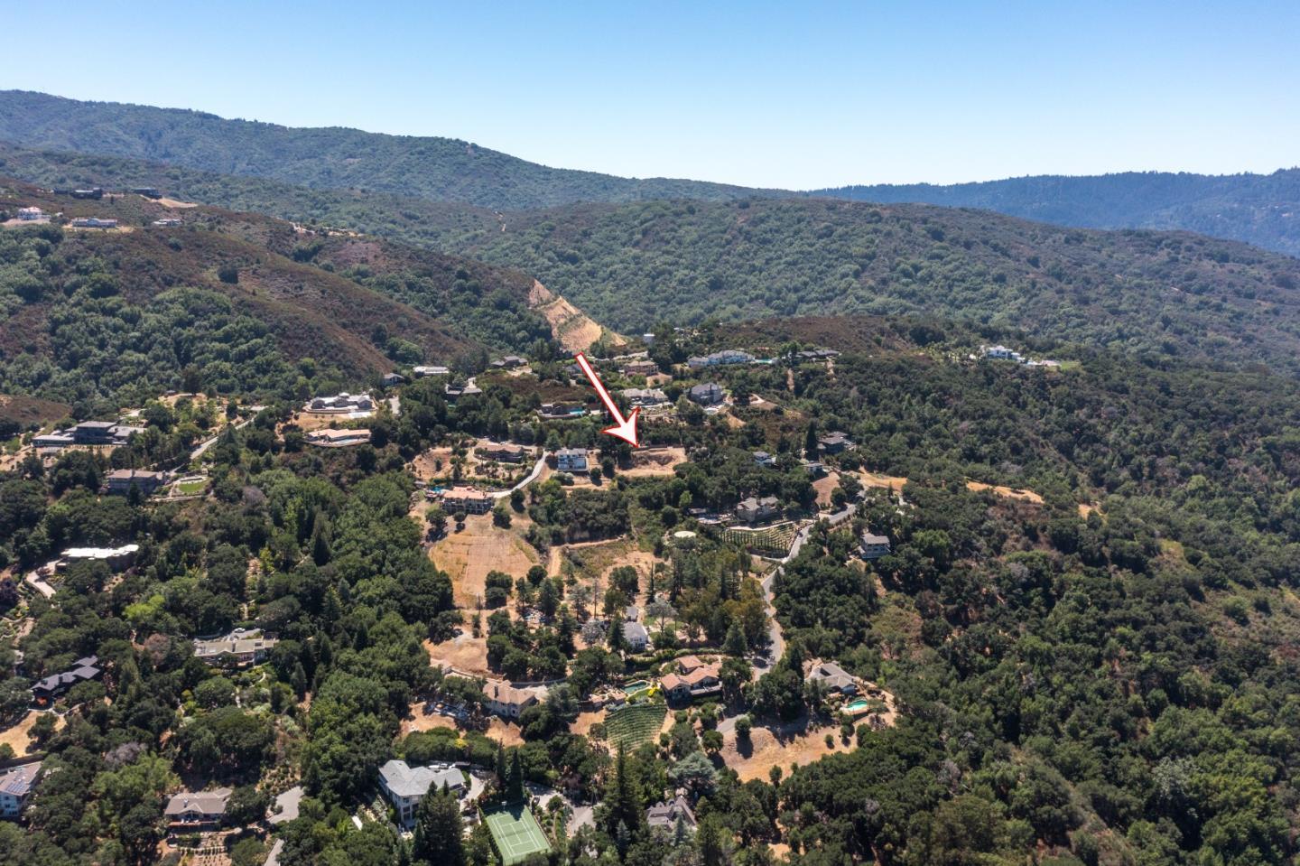 16227 Maya Way Los Gatos, CA 95030 - Photo 18 of 27 an aerial view of residential house and green space