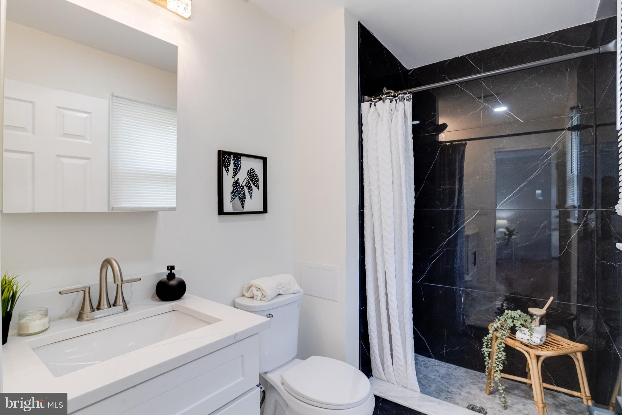 8041 Edgewater Avenue Rosedale, MD 21237 - Photo 18 of 38 a bathroom with a sink toilet and shower