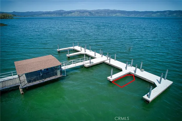 a aerial view of a house with a ocean view