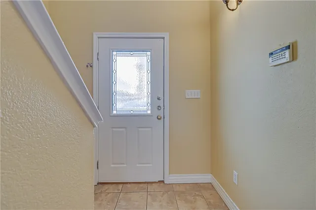 a view of an front door