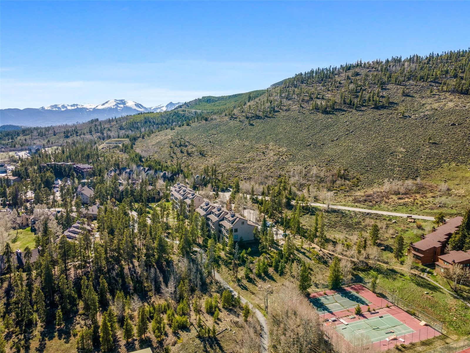 240 Tennis Club Road, Unit 1677 Keystone, CO 80435 - Photo 38 of 46 Bird's eye view of a mountainous background