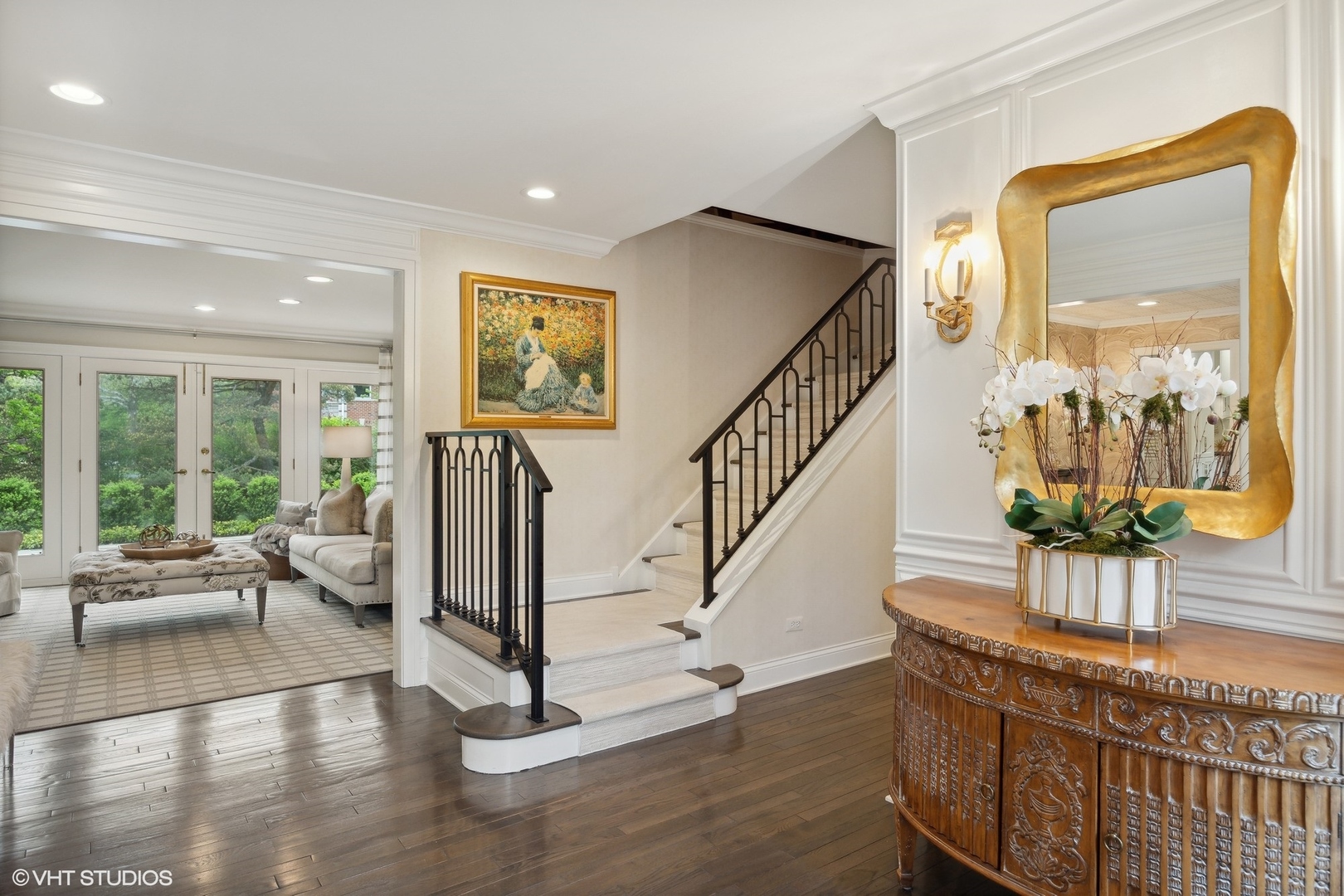 17 Meadowview Road Northfield, IL 60093 - Photo 6 of 50 a view of entryway livingroom and hall with wooden floor