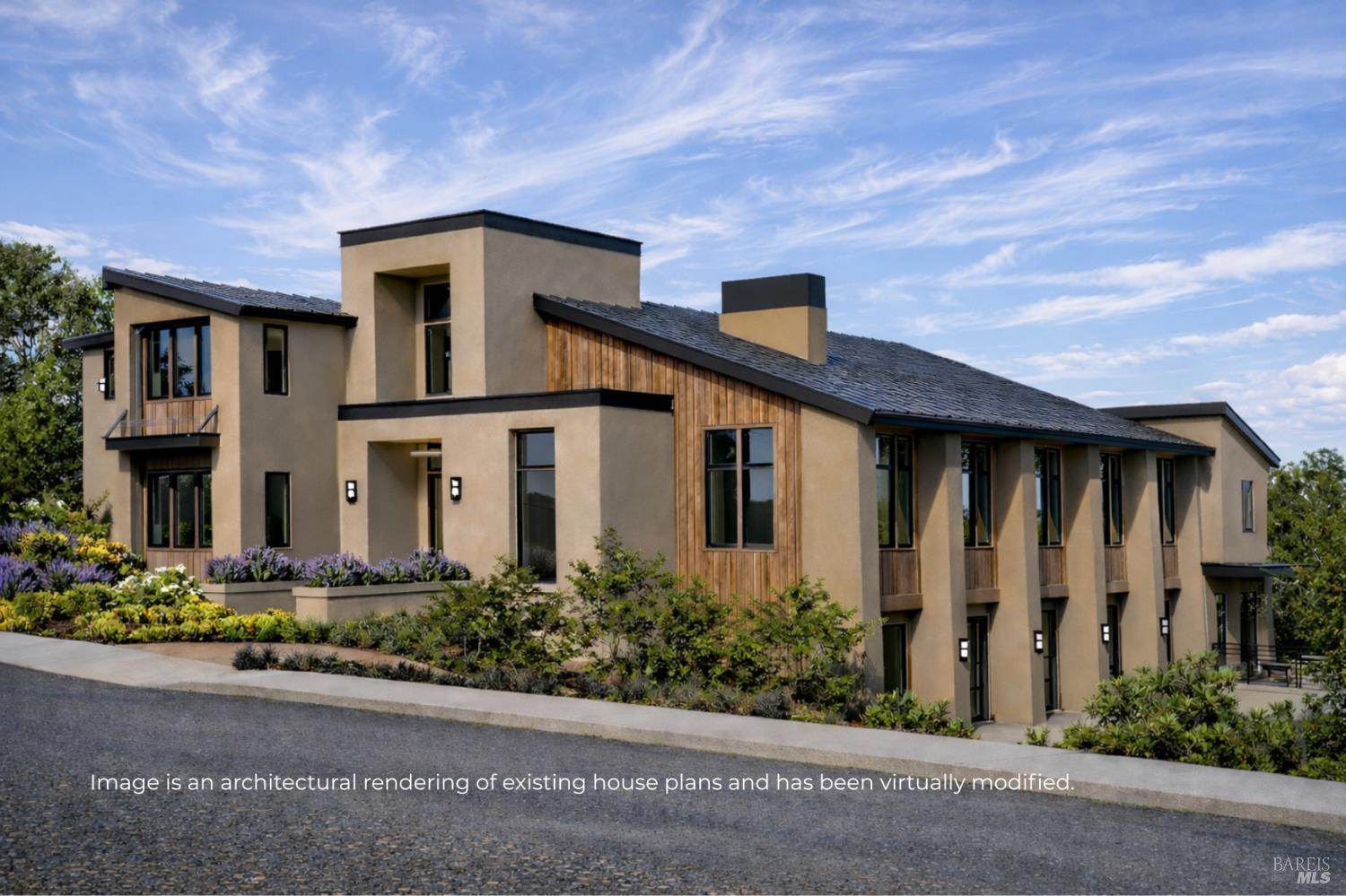 4011 Skyfarm Drive Santa Rosa, CA 95403 - Photo 19 of 19 a front view of a house with garden