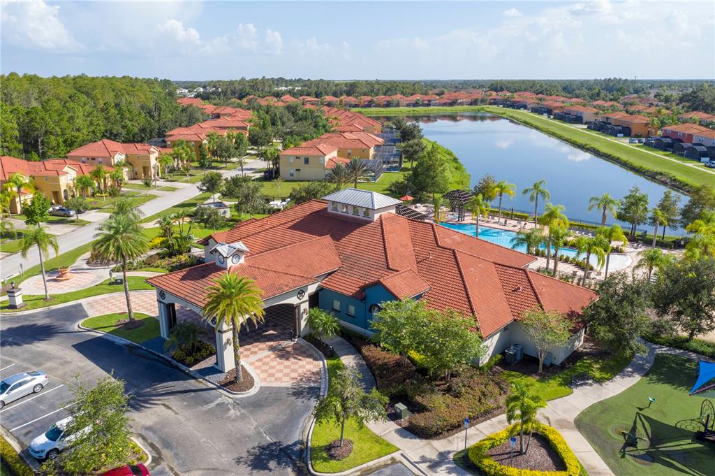 4561 Cabello Loop Kissimmee, FL 34746 - Photo 91 of 100 an aerial view of residential houses with outdoor space and river