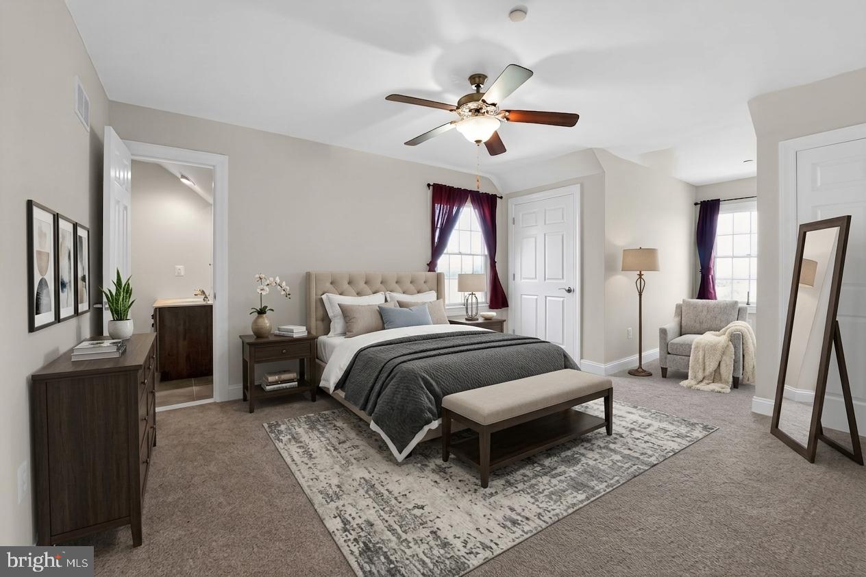 1165 Line Road Westminster, MD 21158 - Photo 34 of 75 a bedroom with a bed and a chandelier