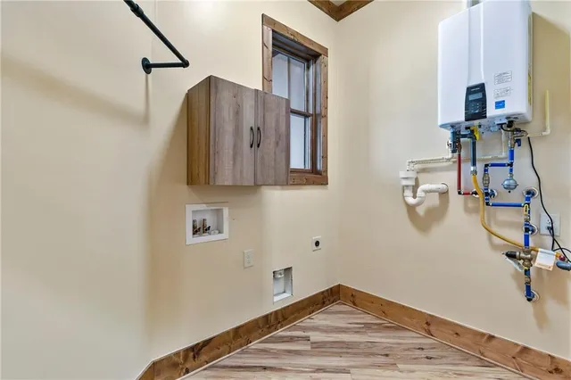 a view of water heater room