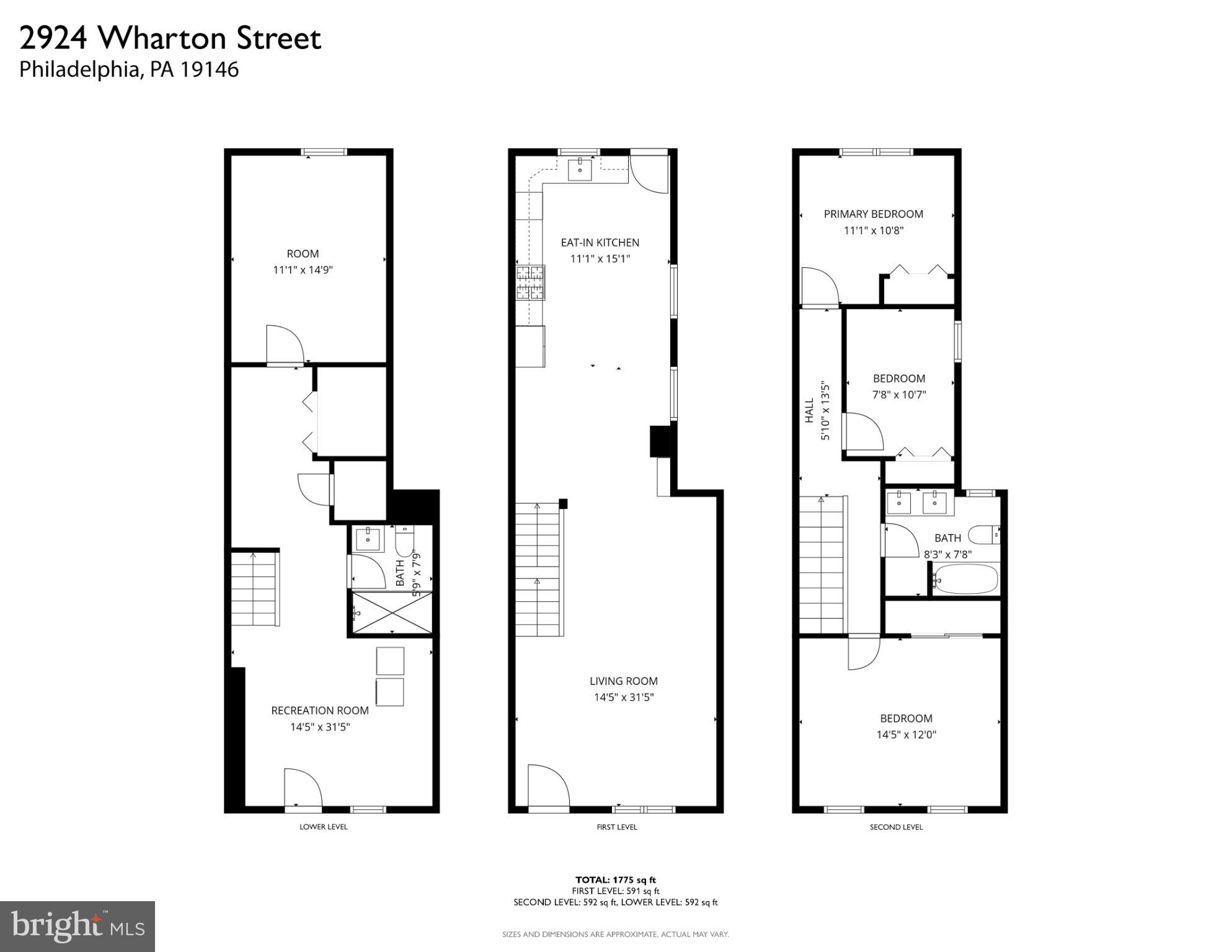 2924 Wharton Street Philadelphia, PA 19146 - Photo 29 of 29 a picture of a floor plan