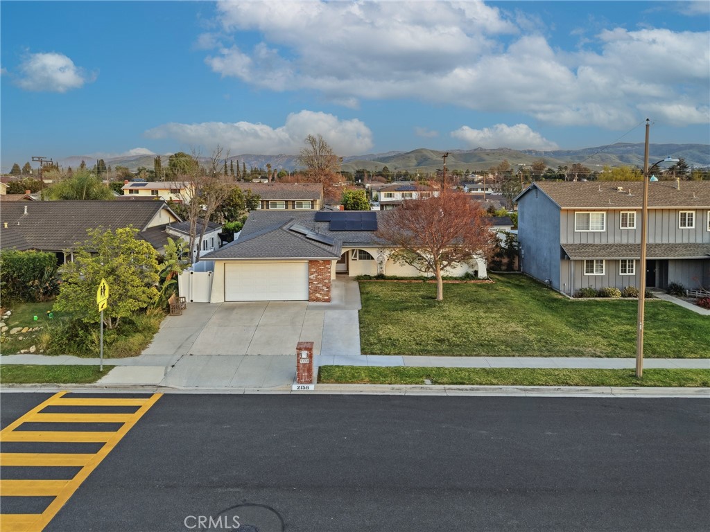 2158 Waldo Street Simi Valley, CA 93065 - Photo 43 of 46 an aerial view of a house with a garden and trees