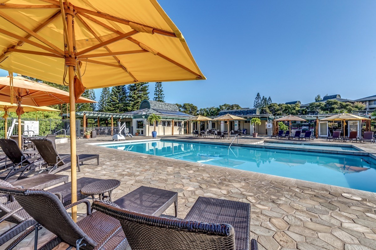68-1745 Waikoloa Road, Unit L101 Waikoloa, HI 96738 - Photo 16 of 27 a view of swimming pool with outdoor seating and plants