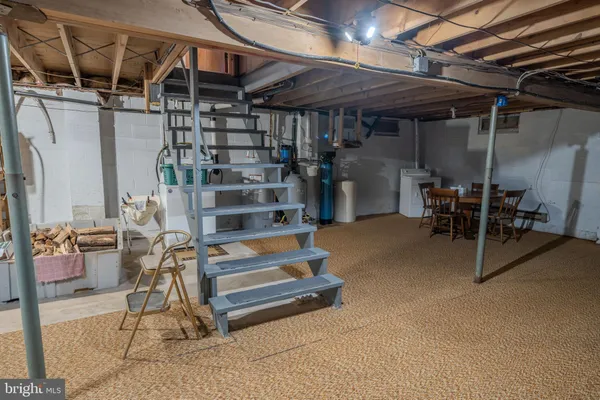 a view of a wooden floor in a bathroom