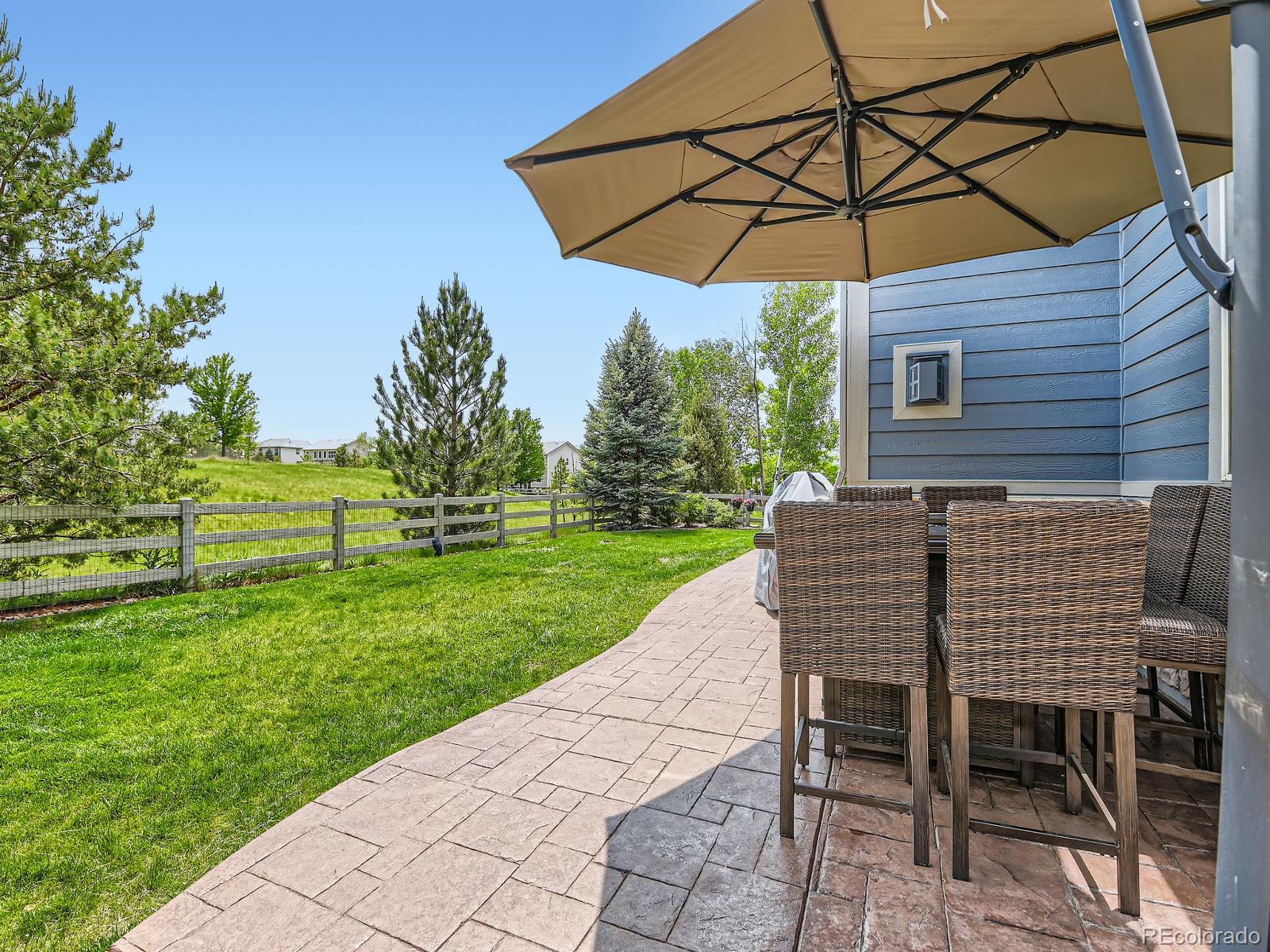 2896 Gemini Loop Broomfield, CO 80023 - Photo 43 of 49 a view of a table and chairs under an umbrella