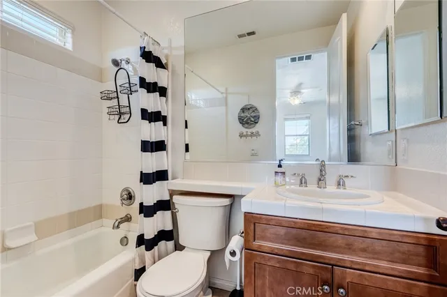 a view of a backyard with furniture