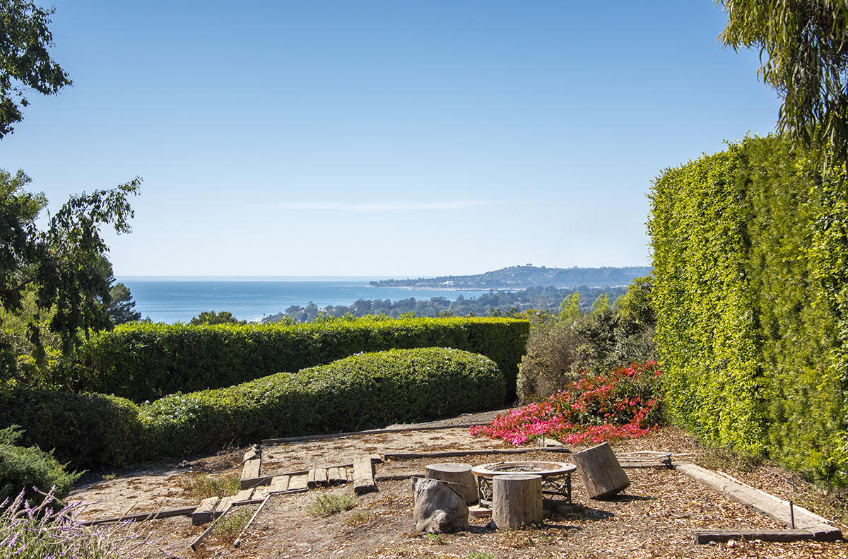 347 Ridgecrest Drive Montecito, CA 93108 - Photo 9 of 10 a view of a terrace with a garden