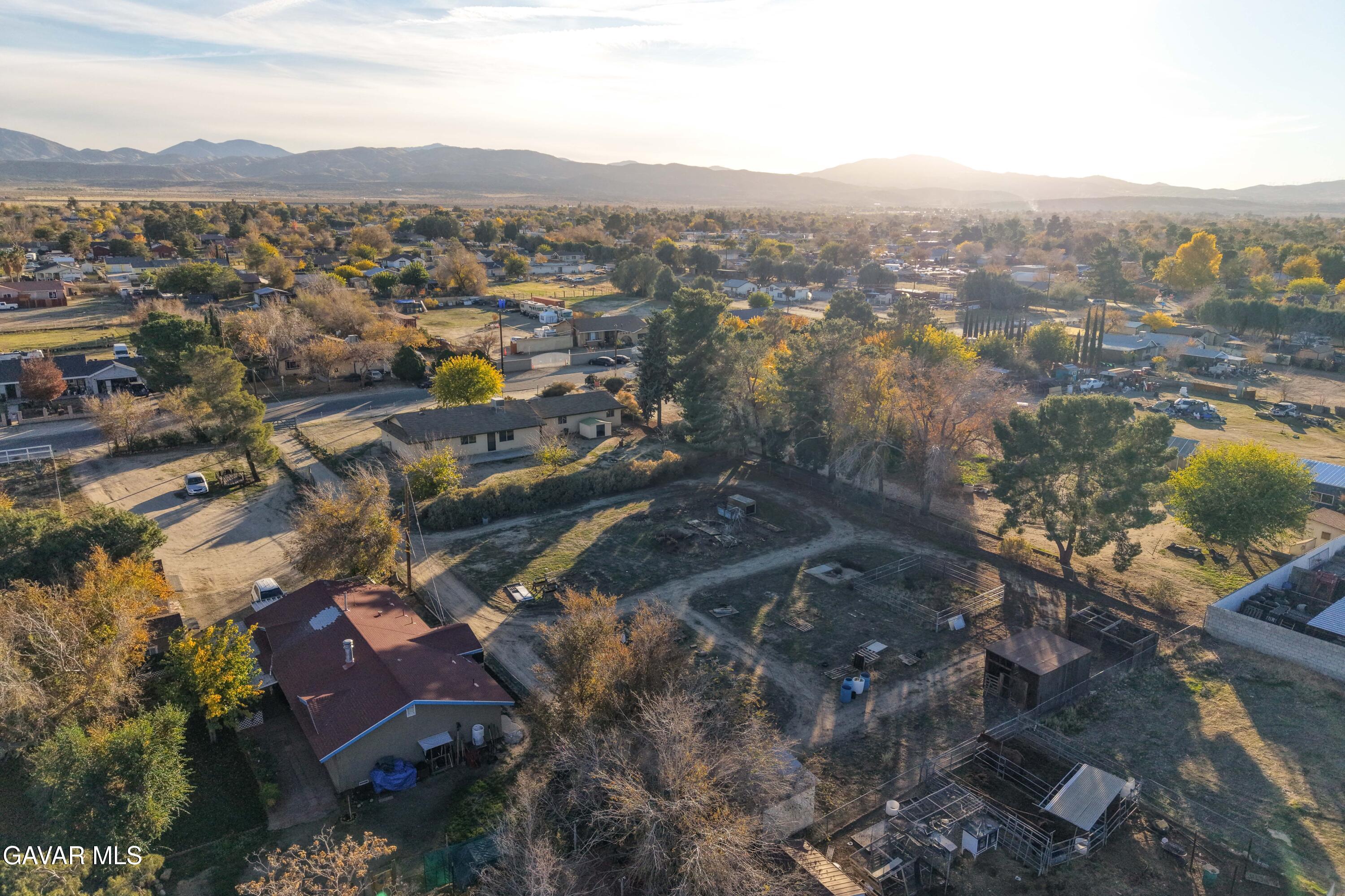 9459 East Ave T 2 Littlerock, CA 93543 - Photo 50 of 54 an aerial view of residential house with parking and city view