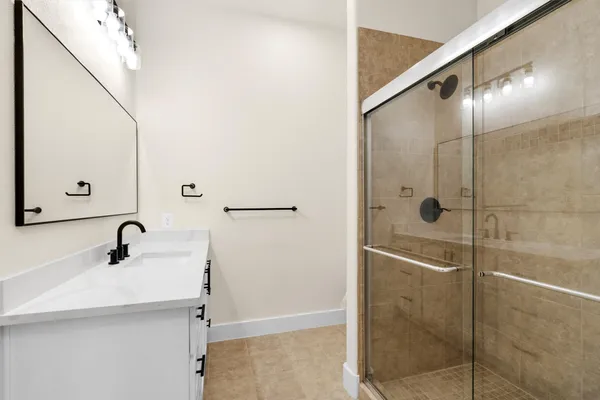 a close view of closet