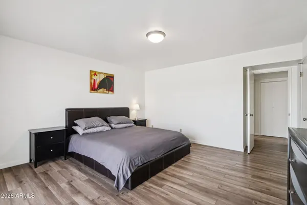 a kitchen with stainless steel appliances a refrigerator and a stove top oven