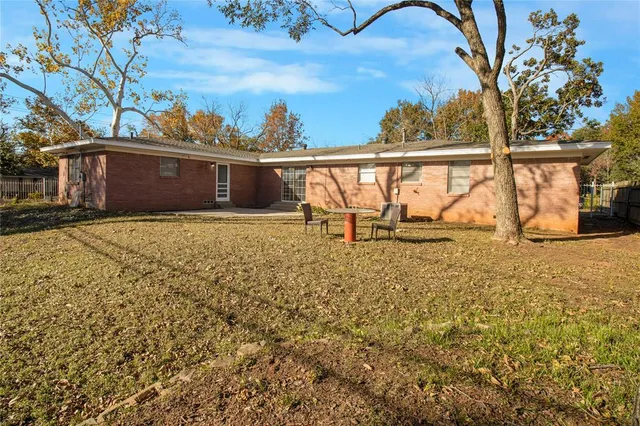 a view of outdoor space with seating area