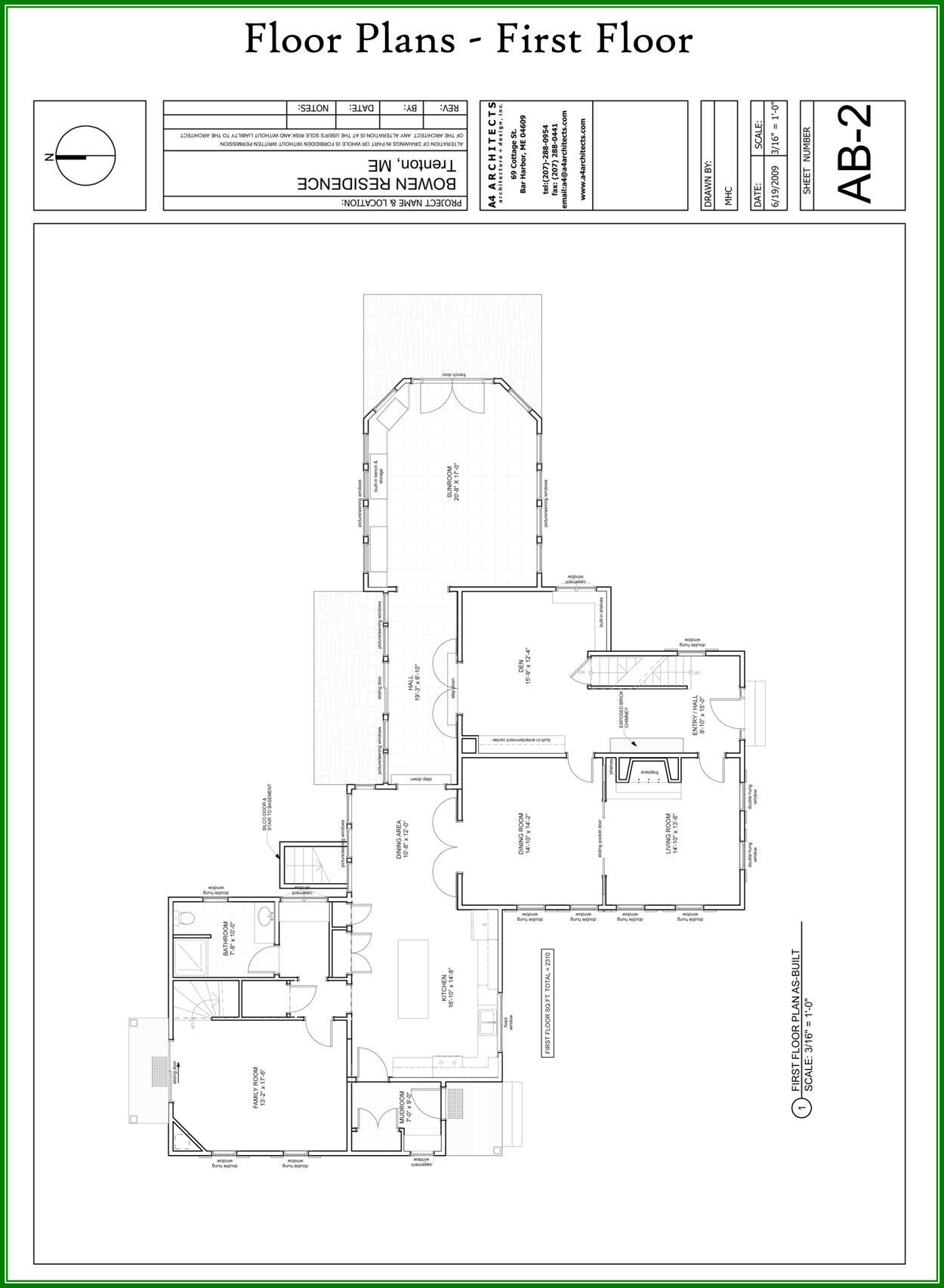 607 Oak Point Road Trenton, ME 04605 - Photo 185 of 187 1st Floor Floor Plan
