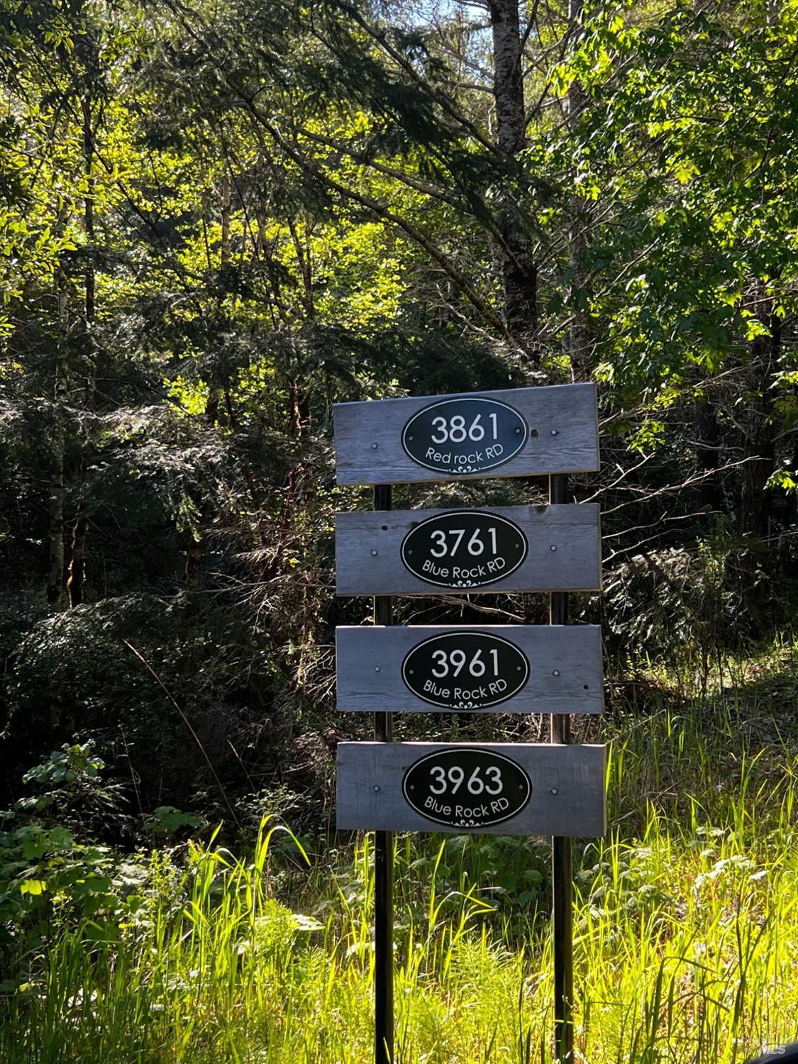 3761 East Blue Rock Road Garberville, CA 95542 - Photo 33 of 38 a sign on a tree