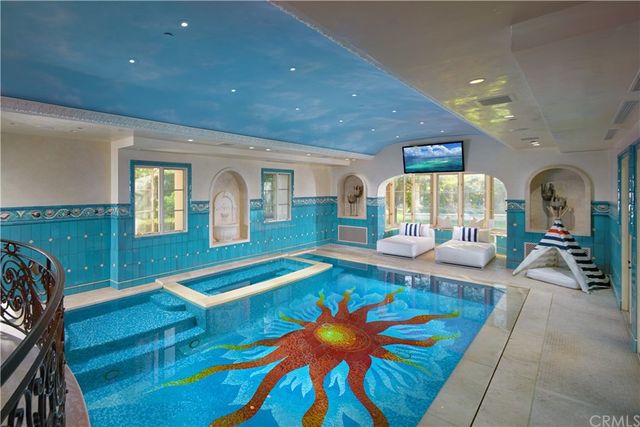 a living room with dining room furniture