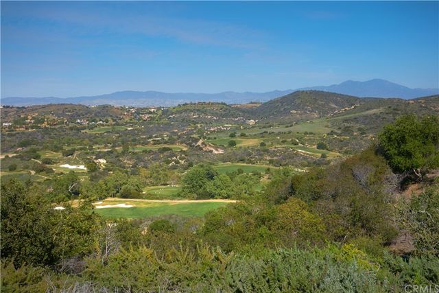a view of a city with lush green forest