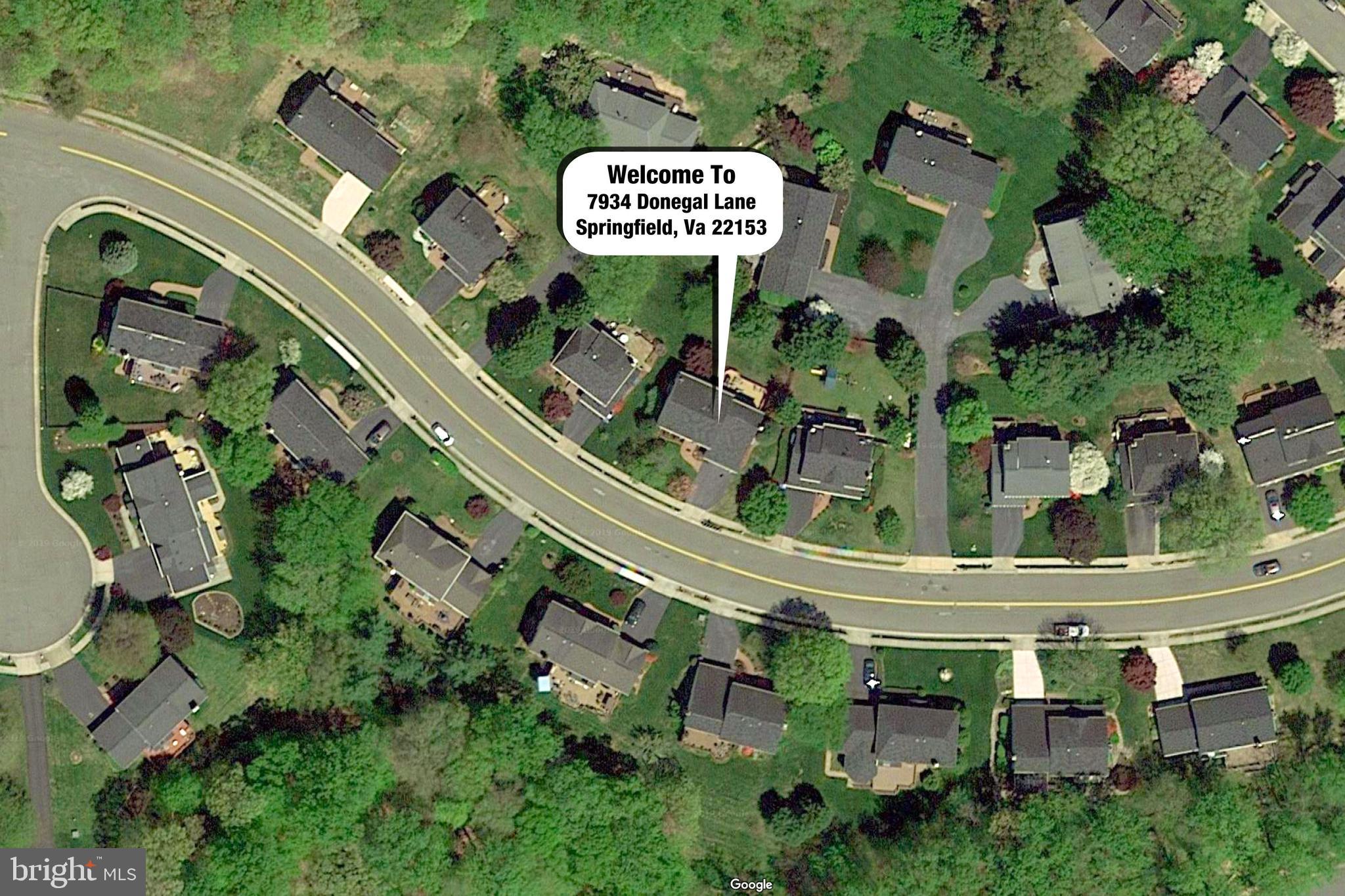 7934 Donegal Lane Springfield, VA 22153 - Photo 36 of 43 Aerial View