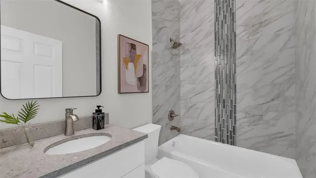 an empty room with closet