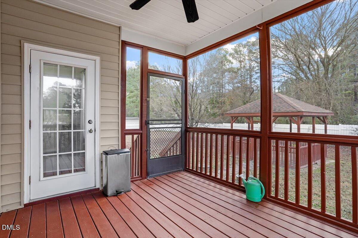 541 Spruce Meadows Lane Willow Spring, NC 27592 - Photo 34 of 40 a view of a two chairs in the balcony