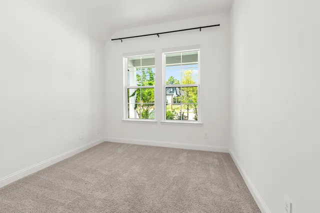 a view of small space with racks on the wall