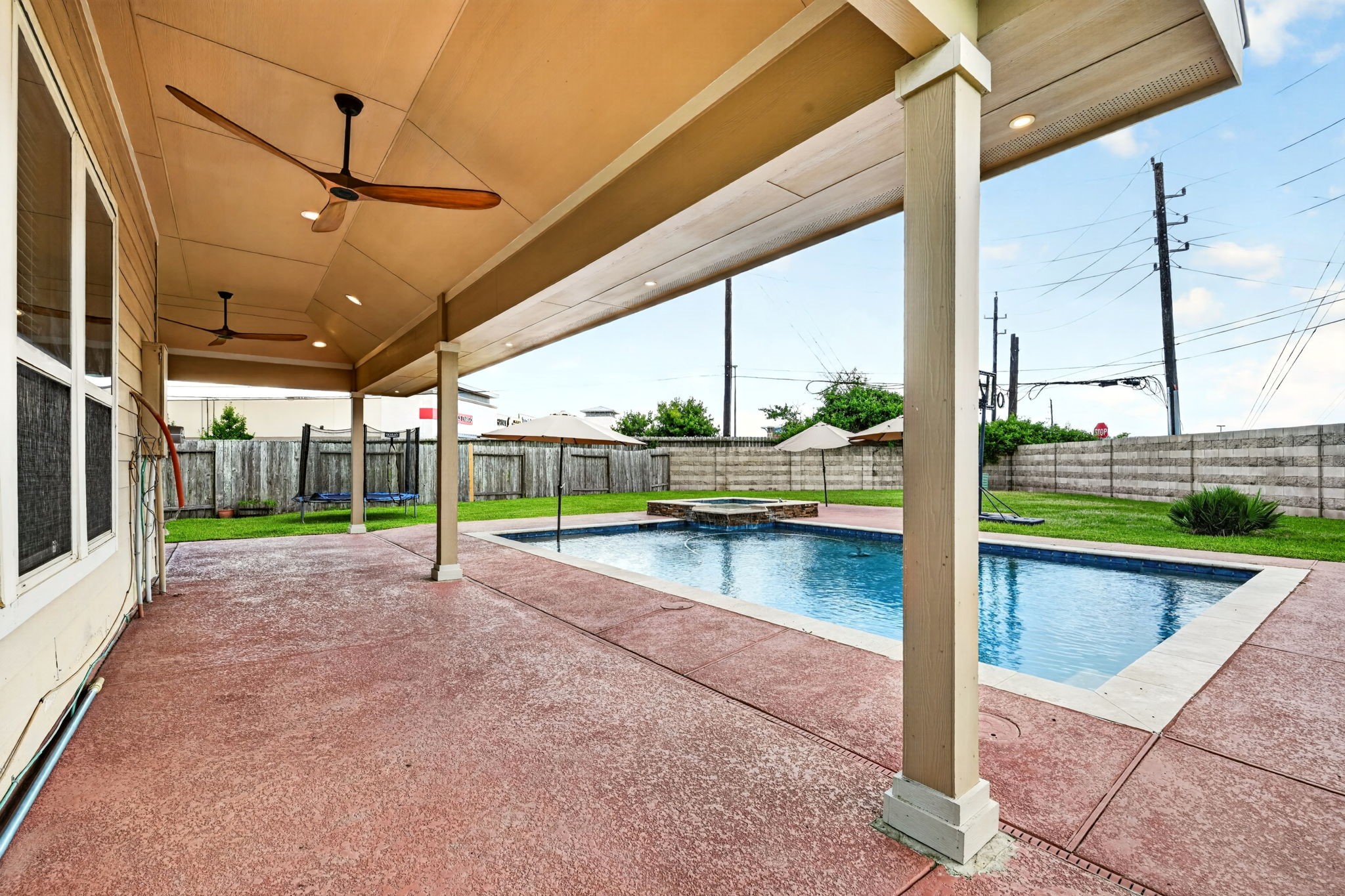 6446 Tea Tree Drive Katy, TX 77494 - Photo 35 of 39 Large covered patio is wonderful for entertaining.