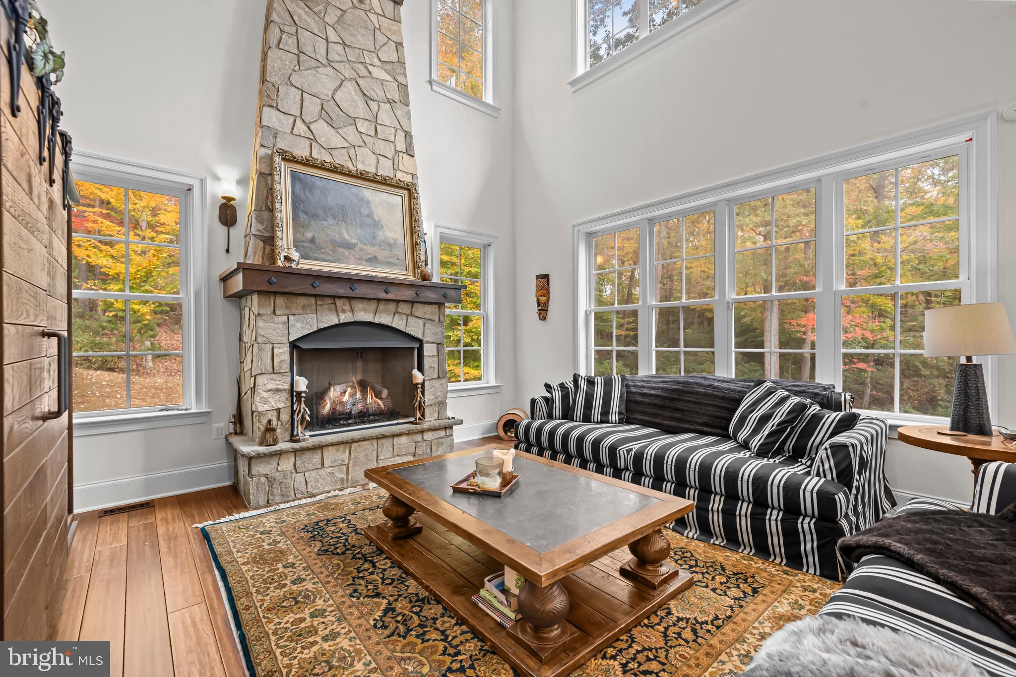 13025 Yates Ford Road Clifton, VA 20124 - Photo 20 of 82 a living room with furniture and a fireplace