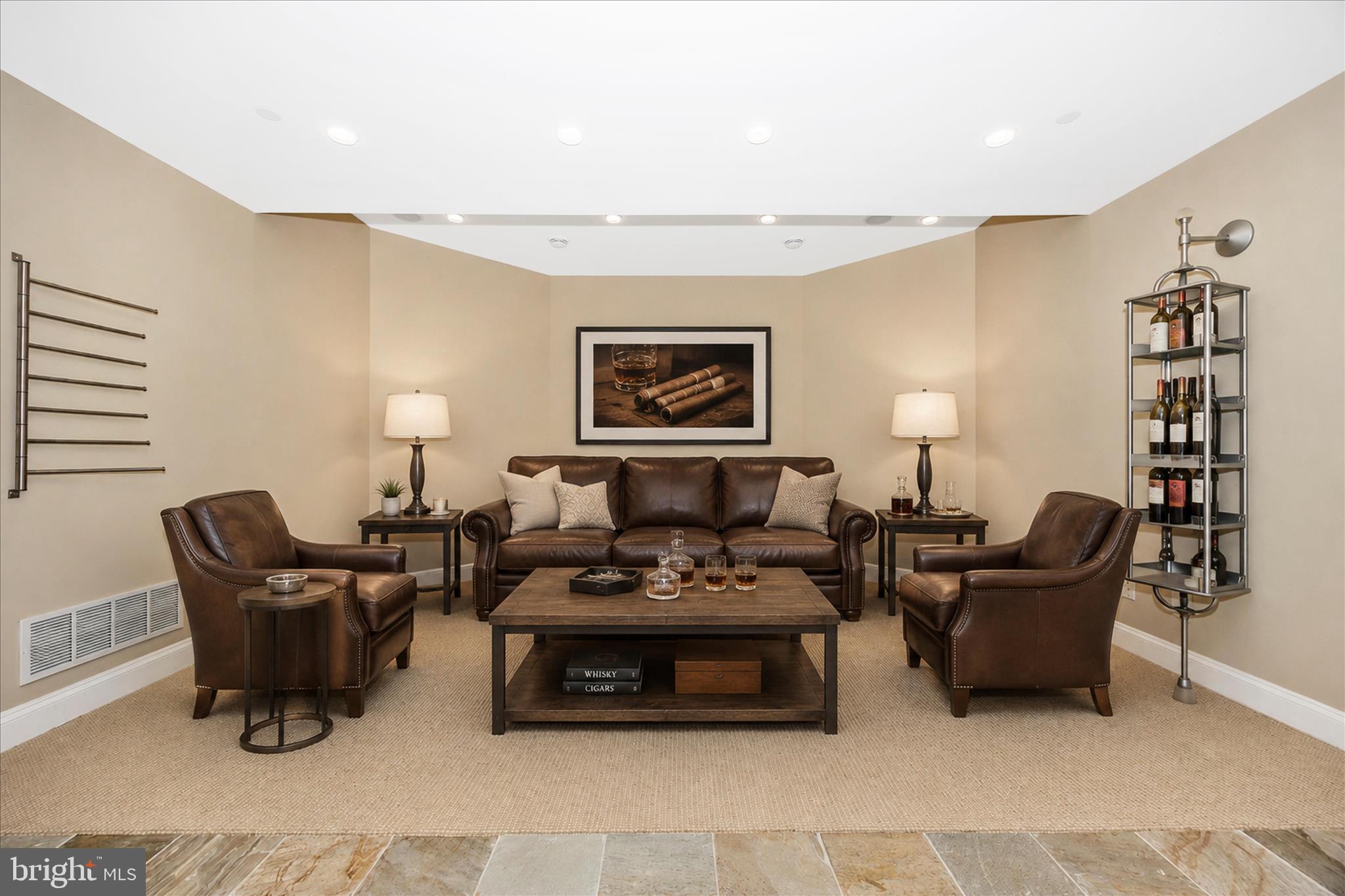 21612 Ripplemead Drive Gaithersburg, MD 20882 - Photo 72 of 129 Lower level Cigar Lounge Virtually Staged