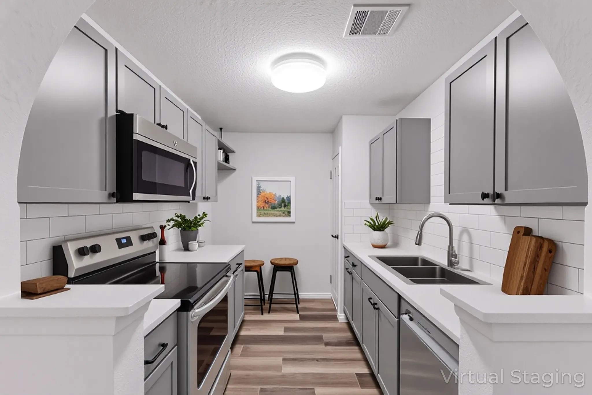 23426 Prairie Bird Drive Spring, TX 77373 - Photo 13 of 34 a kitchen with stainless steel appliances a sink stove and cabinets