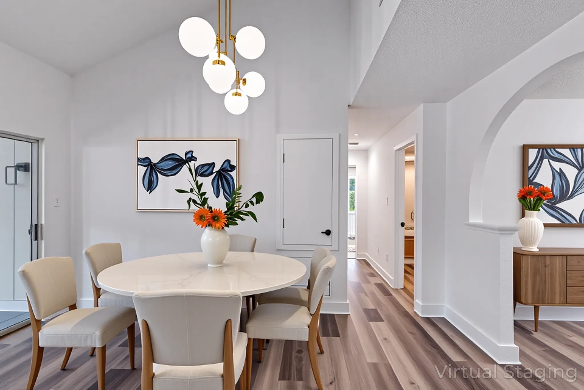 23426 Prairie Bird Drive Spring, TX 77373 - Photo 16 of 34 a view of a dining room with furniture wooden floor and a rug