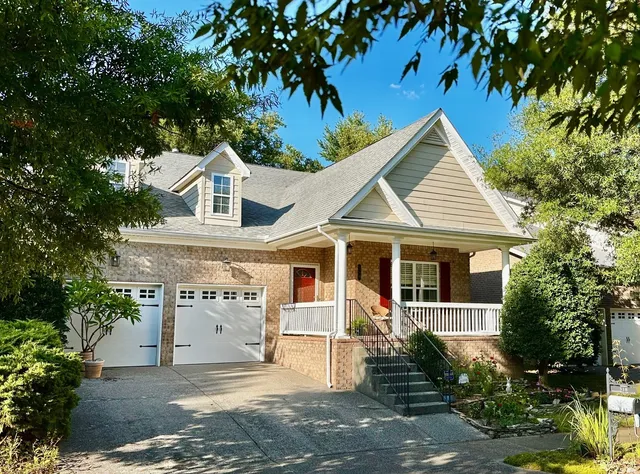 front view of a house with a porch
