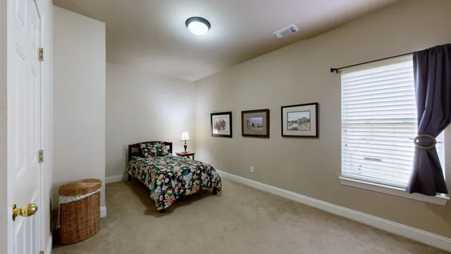 a view of road with yard