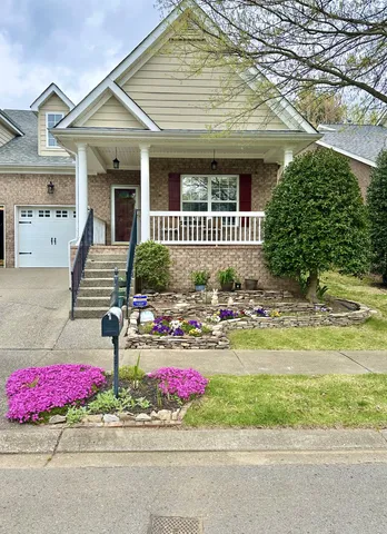 a view of a balcony with wooden floor