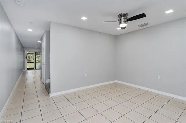 a view of an empty room