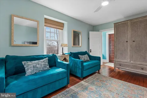 a room with furniture and a window
