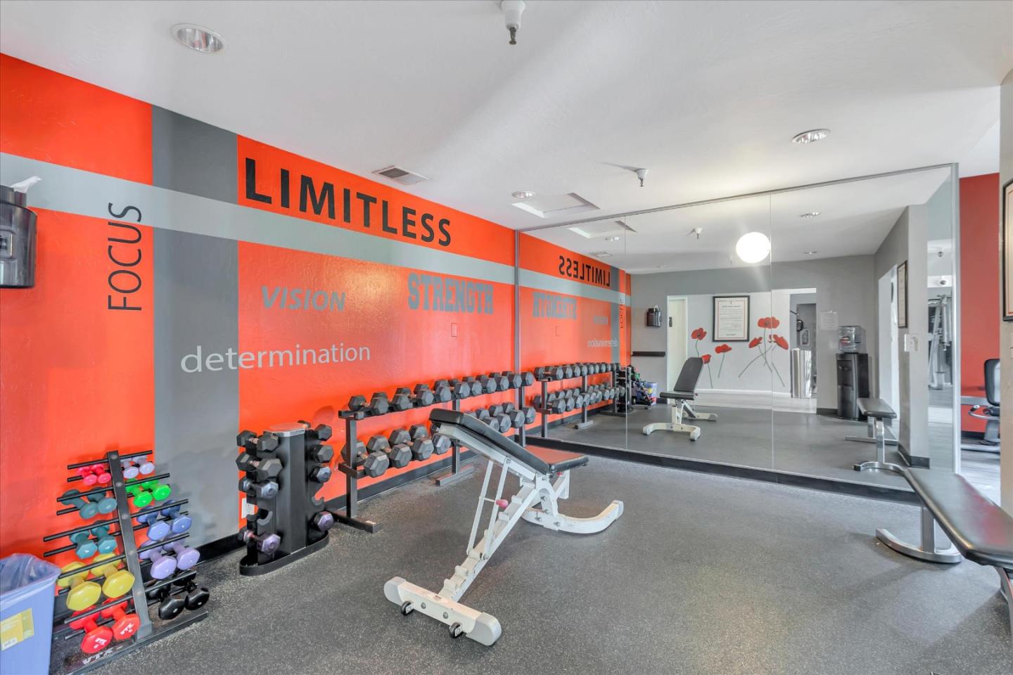 10961 Northsky Square Cupertino, CA 95014 - Photo 39 of 50 a view of a room with gym equipment