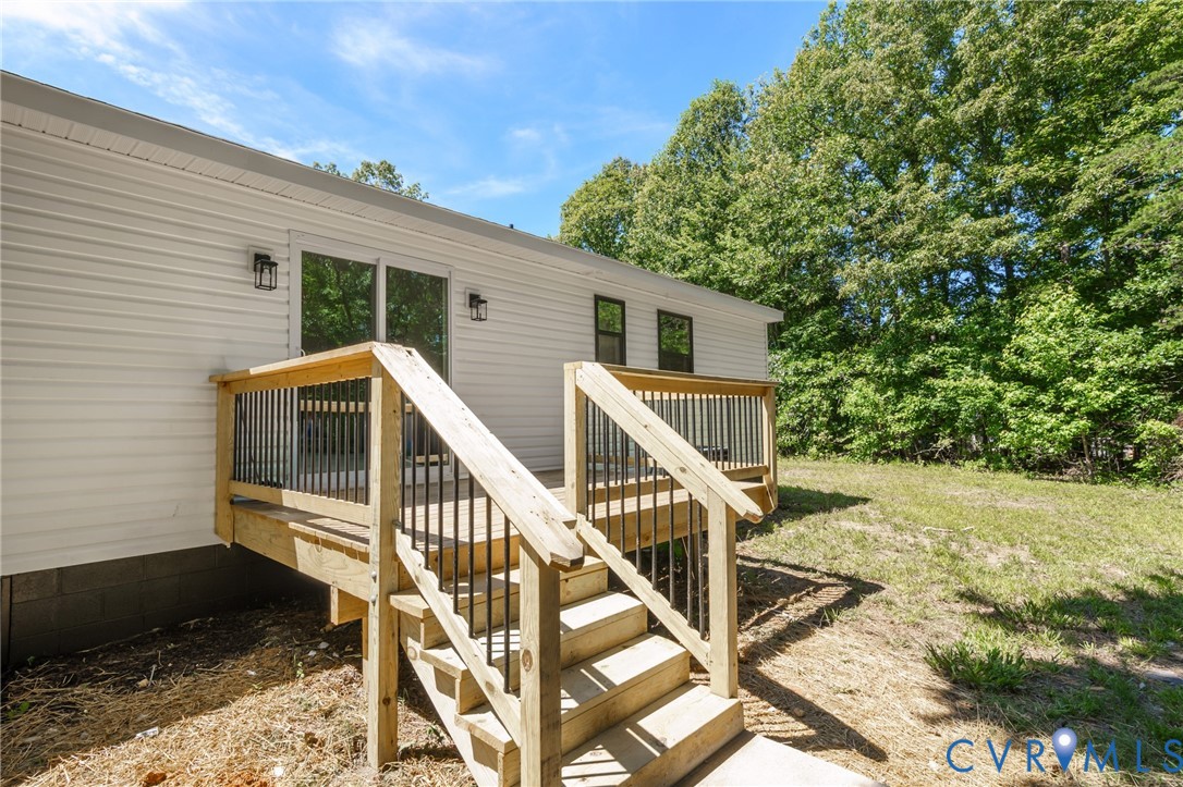 3056 Davis Mill Road Goochland, VA 23063 - Photo 44 of 46 Rear exterior featuring white horizontal siding an