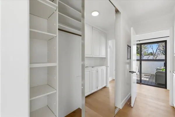 a bathroom with a sink and mirror