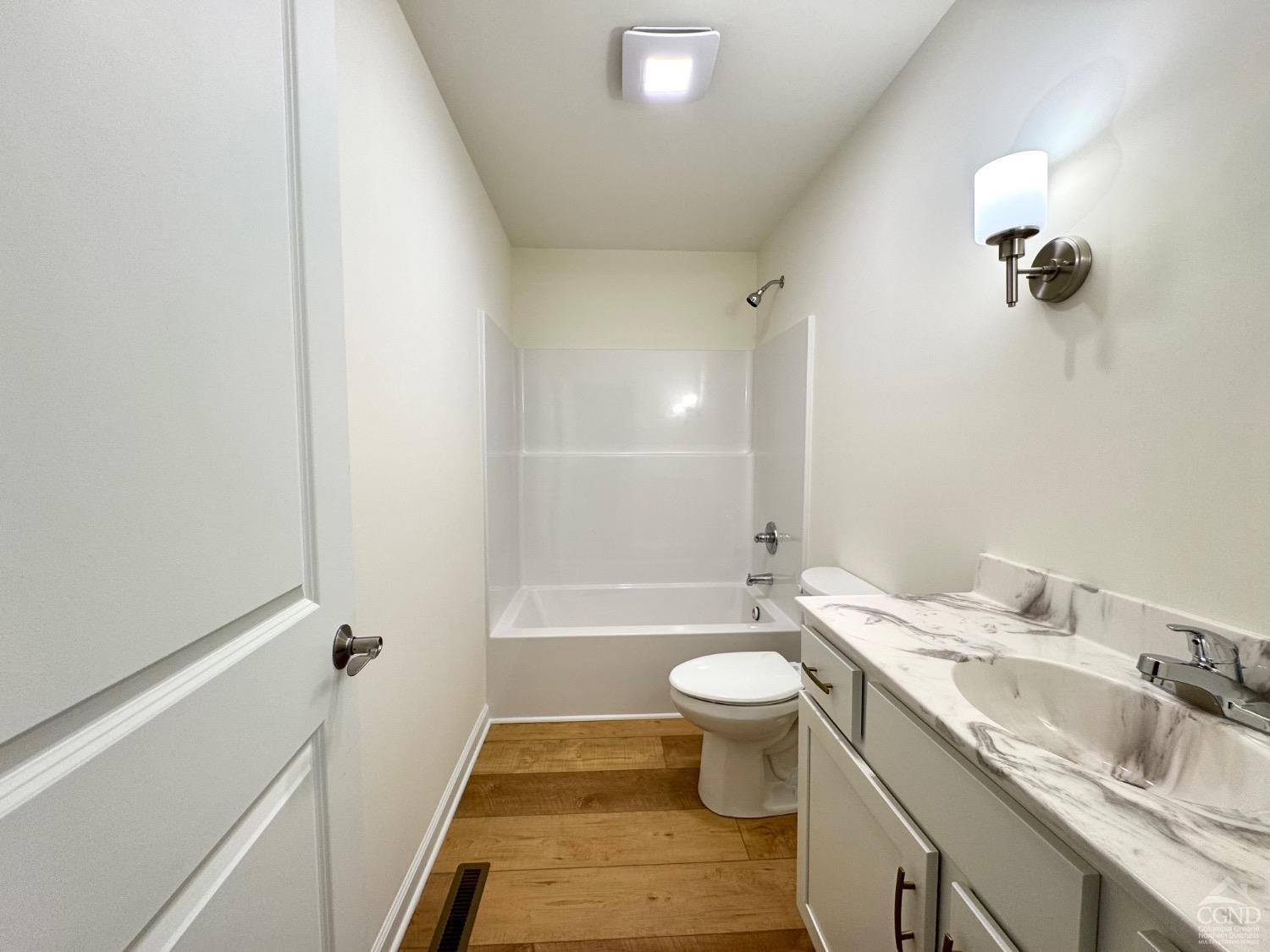 29 Marina Drive Catskill, NY 12414 - Photo 16 of 28 a bathroom with a granite countertop sink toilet and shower